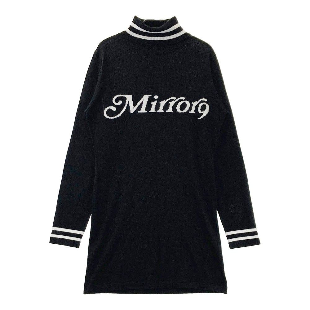 サイズ：M MIRROR9 ミラーナイン ニットワンピース ブラック系