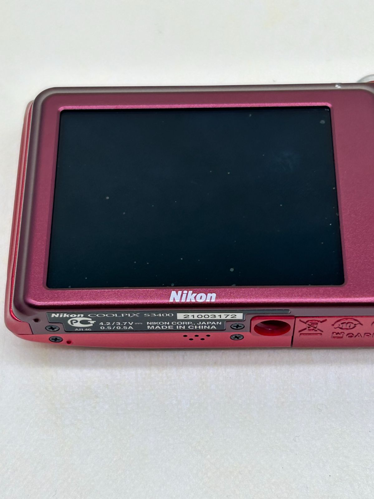 Nikon COOLPIX S3400 レッド #168 - メルカリ
