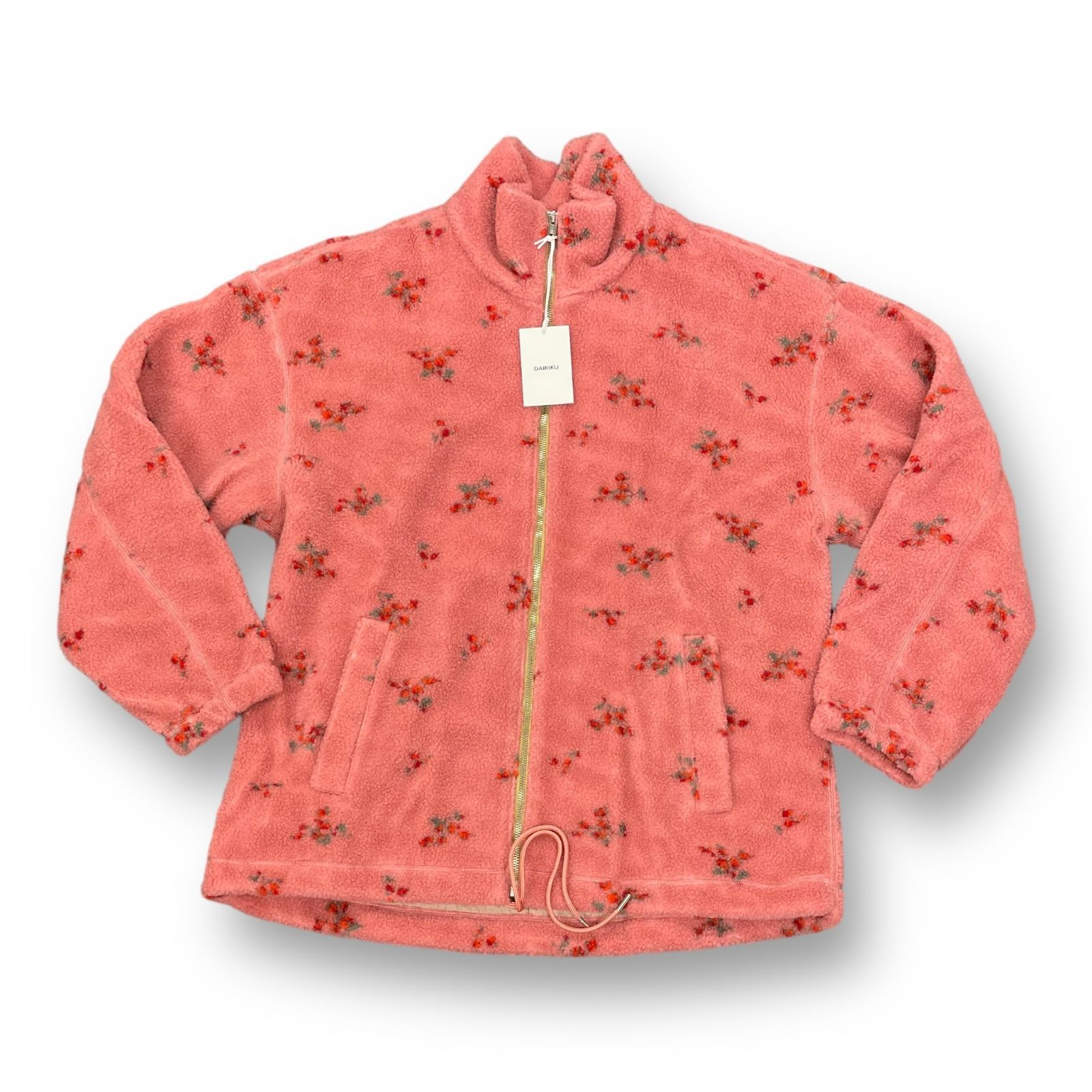 価格は安く Fleece Zip DAIRIKU Up / Flower Flower Fleece Blouson