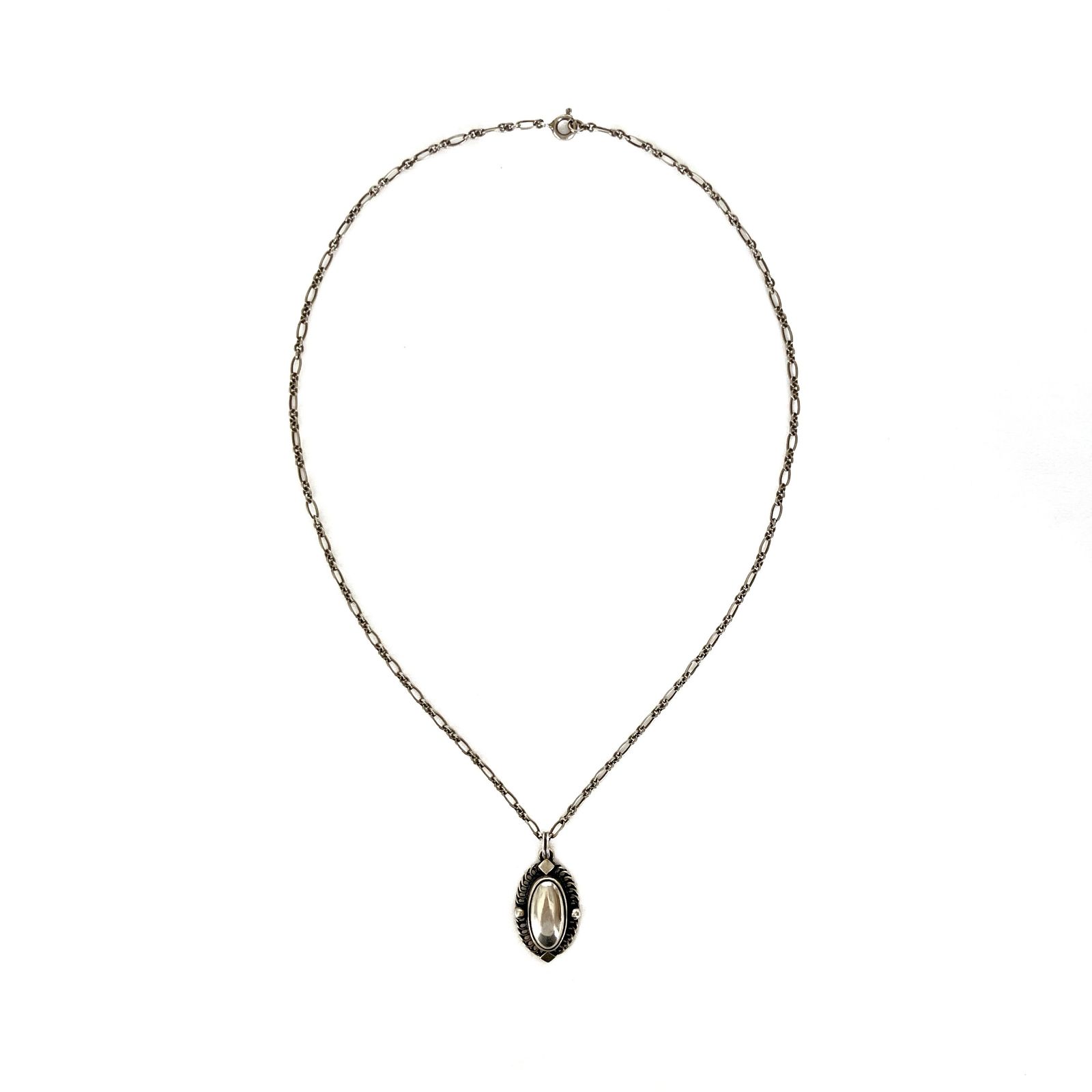 Georg Jensen ジョージジェンセン シルバー925 オーバル ネックレス 
