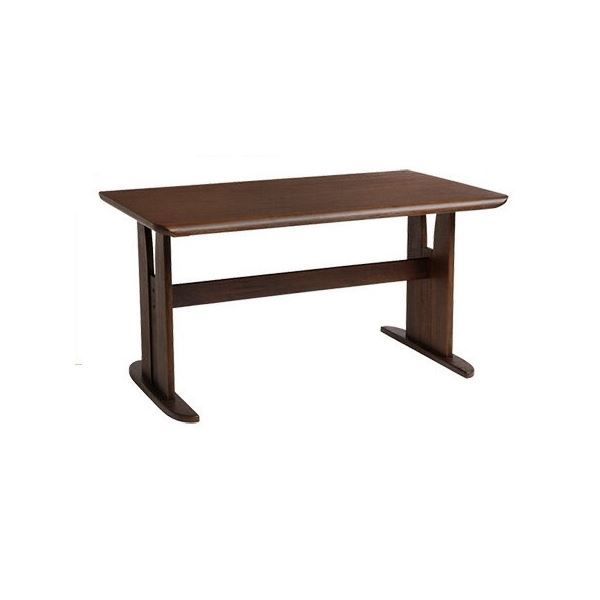 ダイニング 5点セット ダイニングテーブルセット チェア 肘無チェア テーブル幅135cm 木製 ブラッシング加工 ダークブラウン DBR 組立品 代引不可