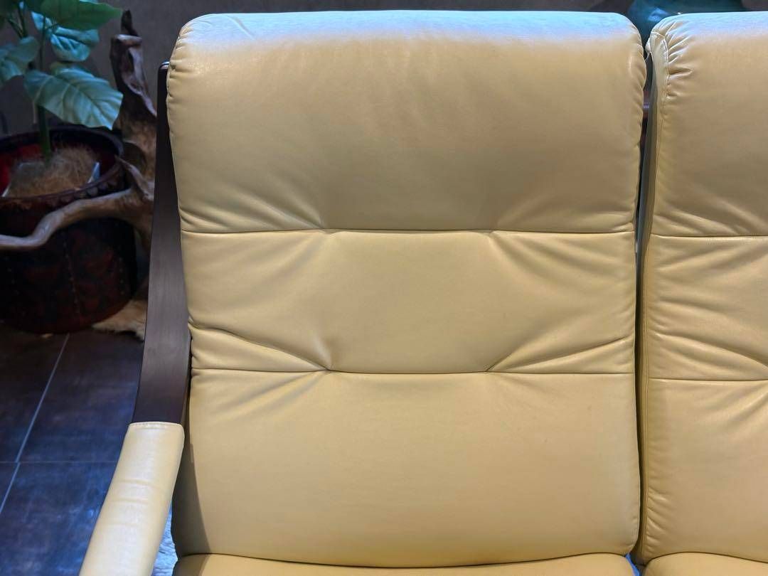 フジファニチア FUJIFUNITURE Agio 3人 セパレートソファ Gn - メルカリ