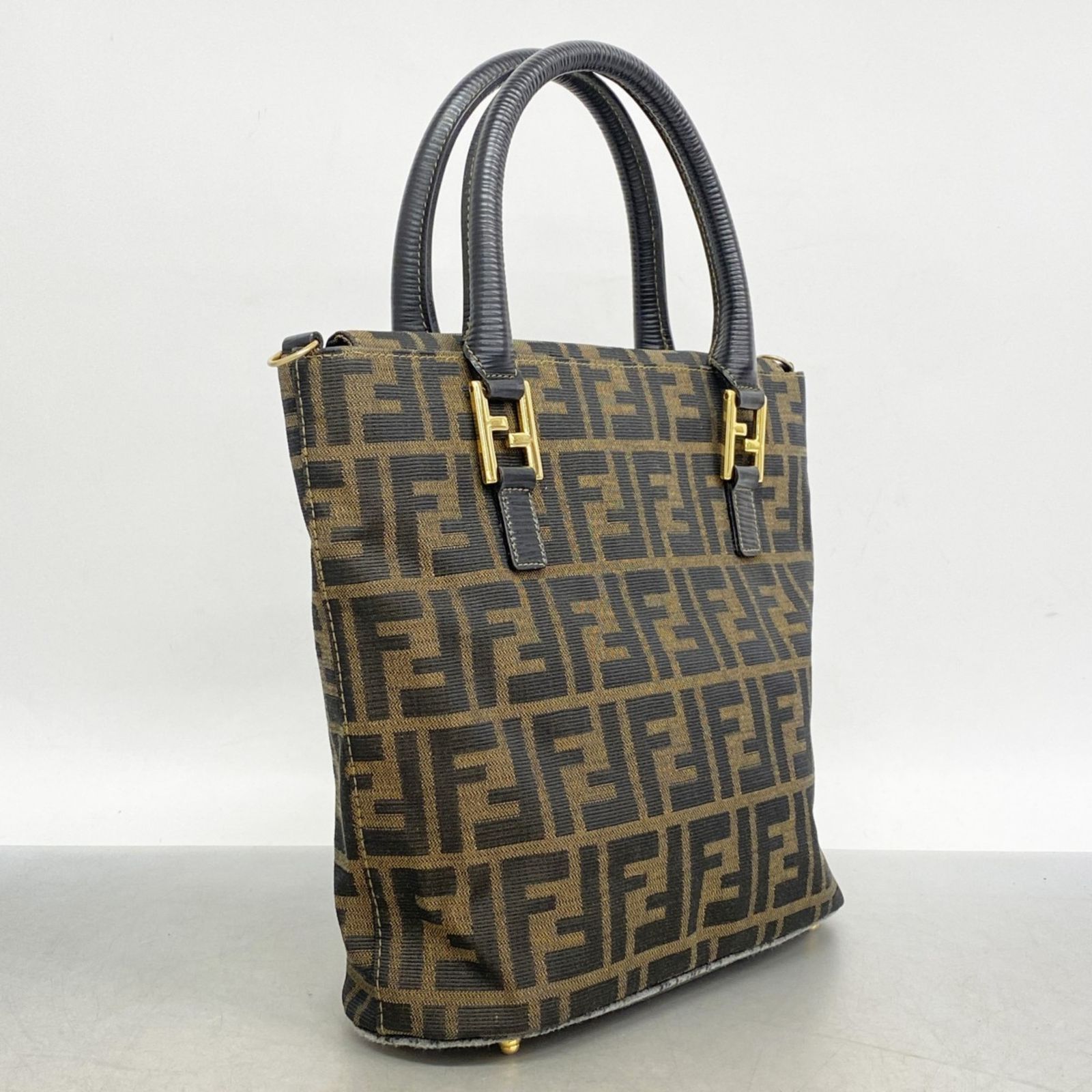 フェンディ Fendi フェンディ ハンドバッグ ズッカ ナイロンキャンバス ブラウン レディース P1438140