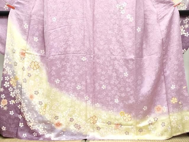 平和屋着物○豪華振袖 駒刺繍 舞花文 金彩 正絹 逸品 CAAV6618vf