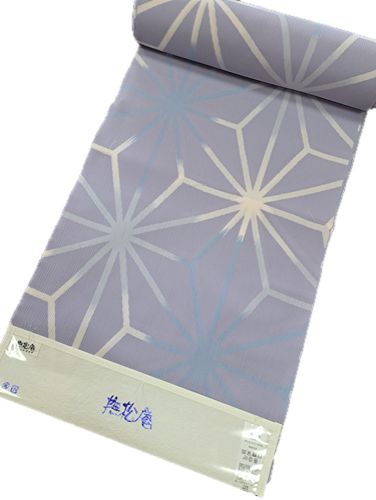 浴衣反物 撫松庵 麻の葉 フジイロ セオα楊柳 未仕立て