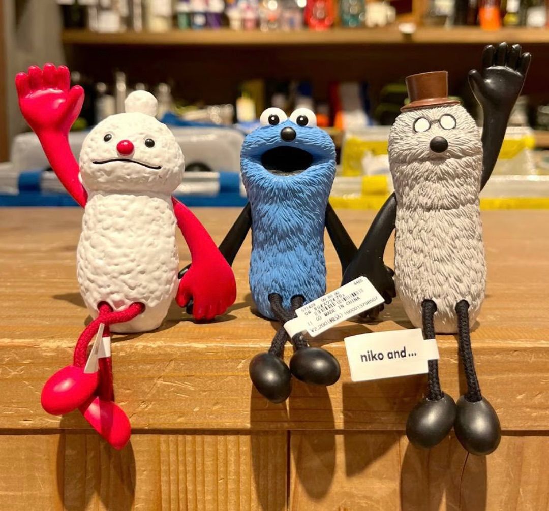 パペットスンスン　ニコアンド　お座りオブジェセット　スンスン　ノンノン　ゾンゾン パペットスンスン Niko and コラボお座りオブジェ スンスン