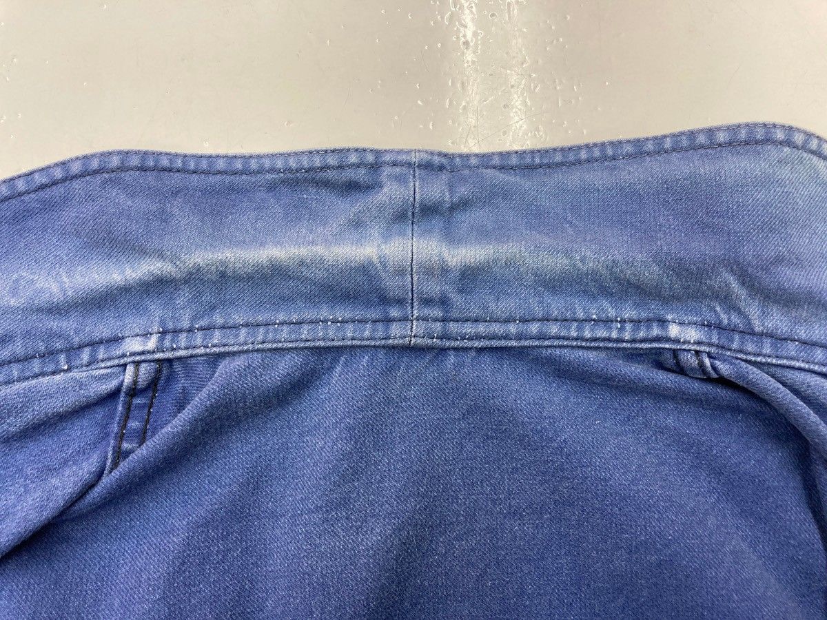 60'S フレンチワーク ワークジャケット カバーオール フェードブルー 50年代 60年代 フランス軍 ユーロワークジャケット フレンチ