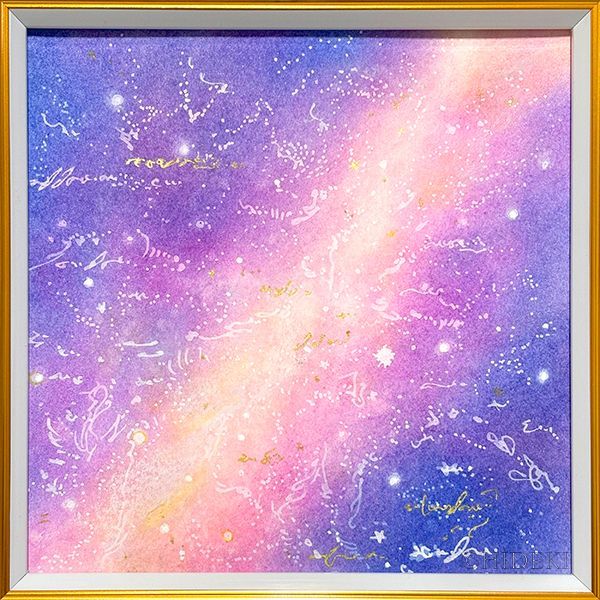 抽象画パステル ヒーリング