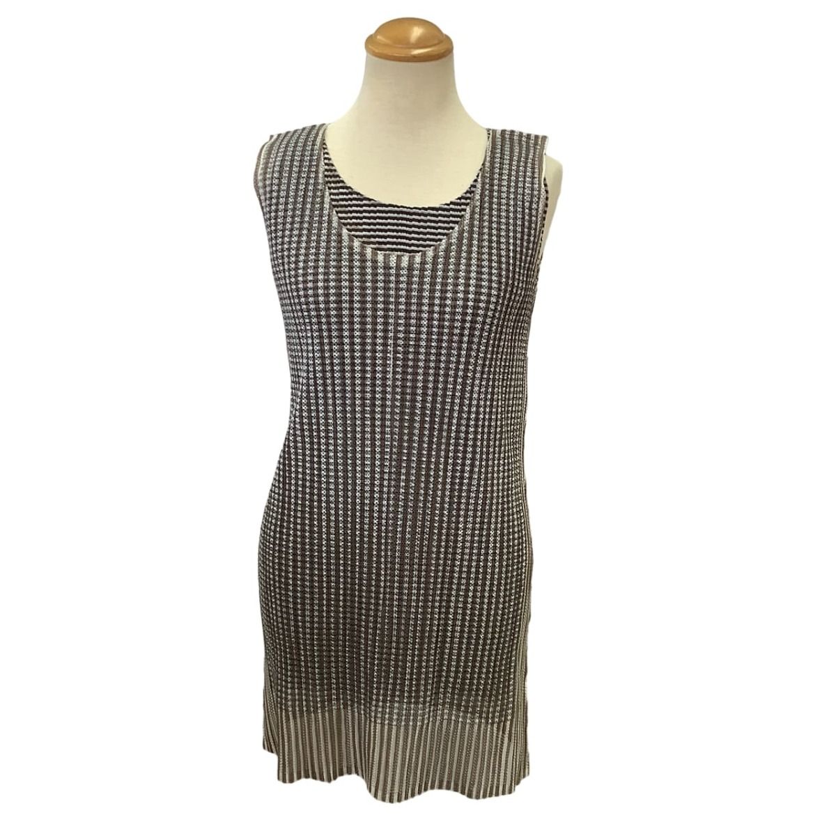 ♪♪ISSEY MIYAKE イッセイミヤケ PLEATS PLEASE アンサンブル メッシュ 総柄 SIZE 3 PP01-JT653