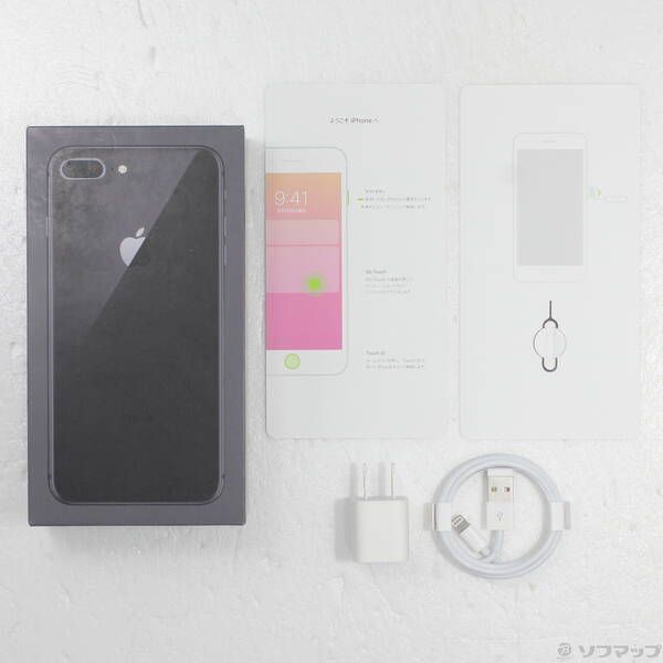 中古品〕 iPhone8 Plus 64GB スペースグレイ MQ9K2J／A SIM