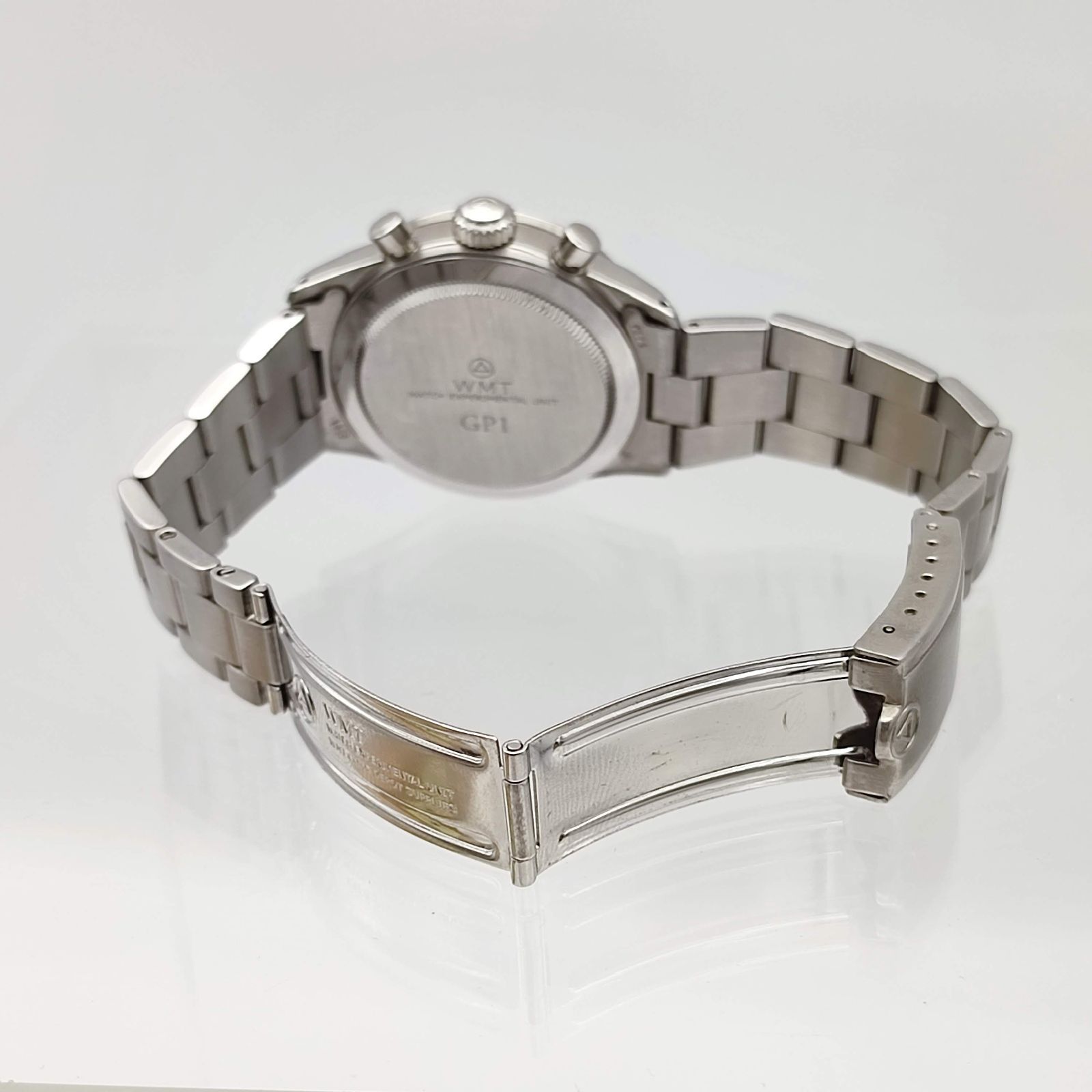 美品】WMT GP1 メカニカルクォーツ ターコイズブルー クロノグラフ