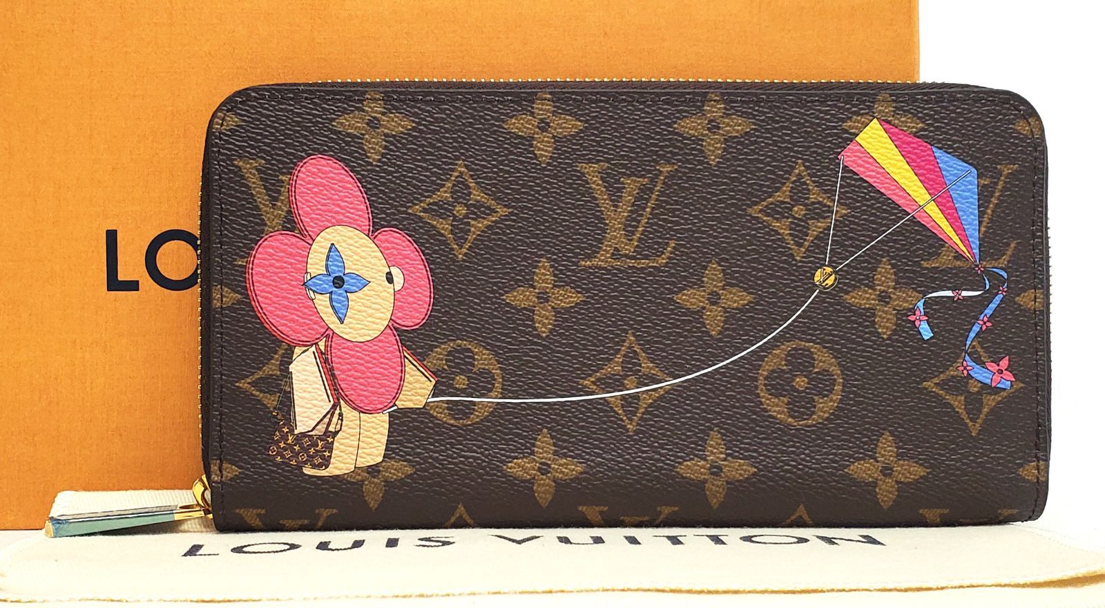 D2316◇未使用【ルイ ヴィトン】ジッピーウォレット 凧 ヴィヴィエンヌ