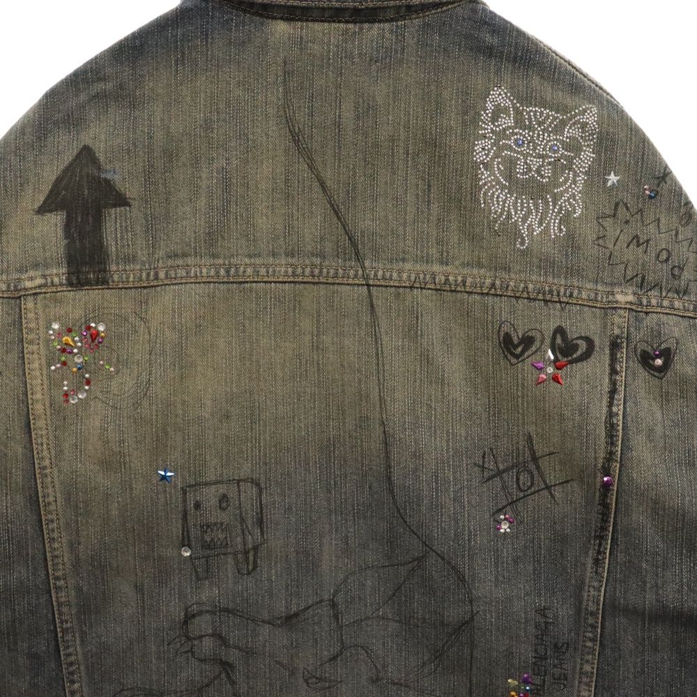 BALENCIAGA (バレンシアガ) GRAFFITI OVERSIZED DENIM JACKETS