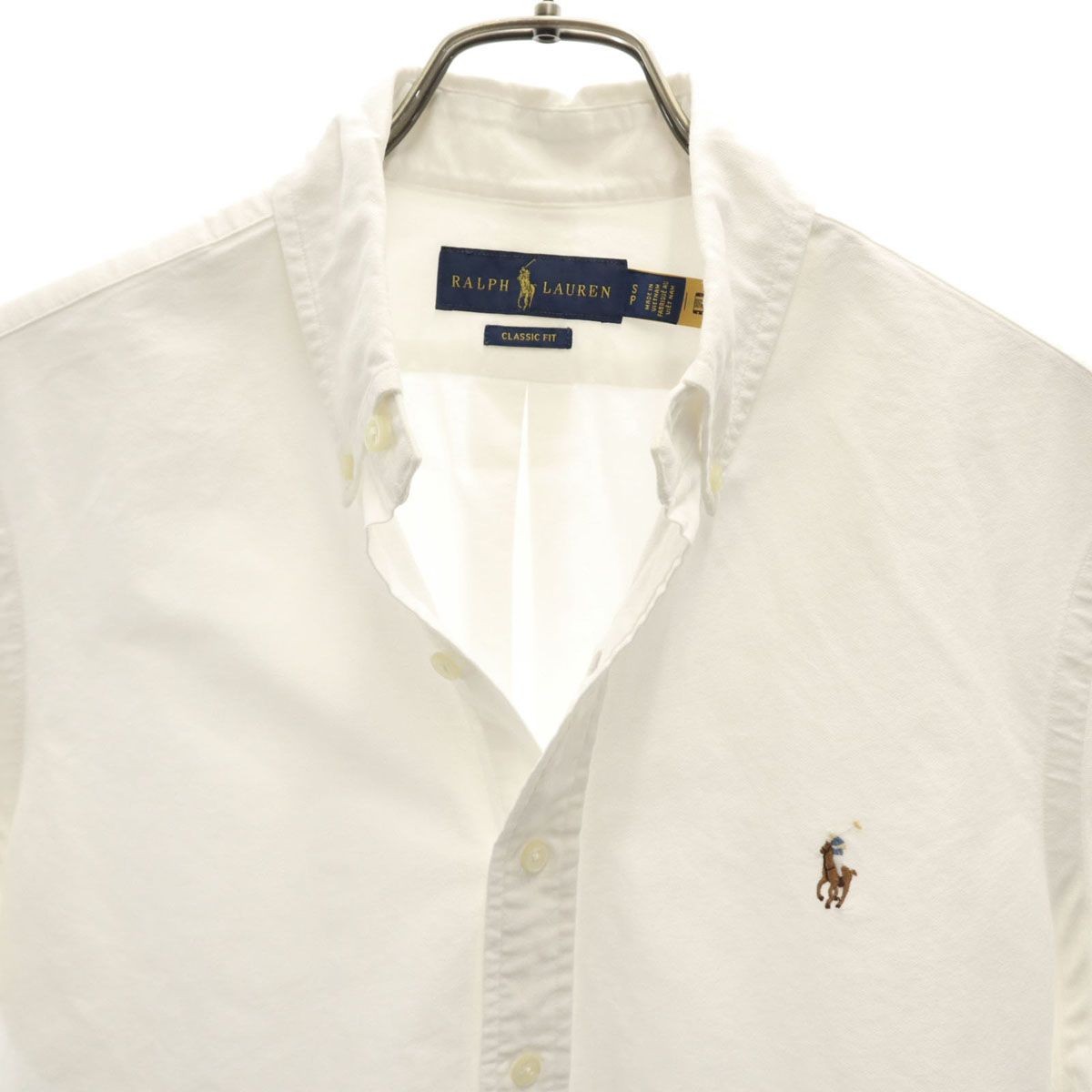 Ralph Lauren 半袖 ボタンダウン オックスフォードシャツ ホワイト POLO RALPH LAUREN ラルフローレン 半袖シャツ メンズ