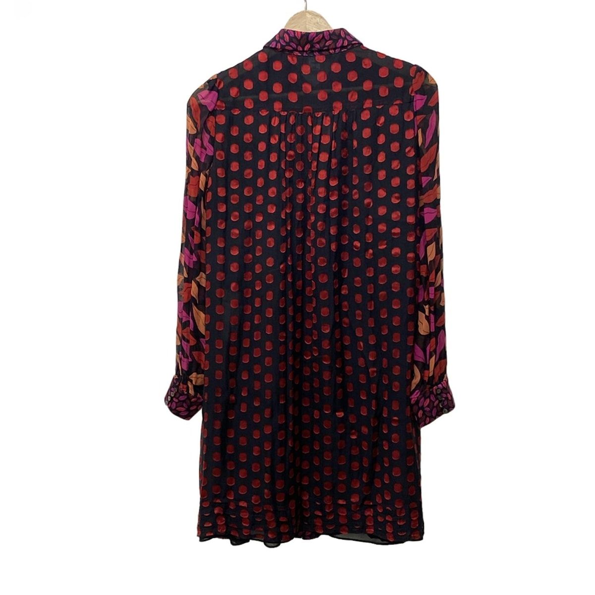 DIANE VON FURSTENBERG DVF ダイアン フォン ファステンバーグ ワンピース サイズ4 S レディース - 黒×レッド×マルチ