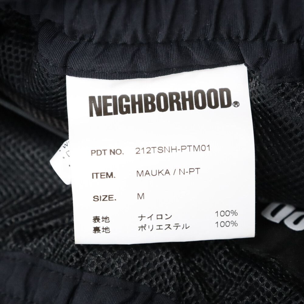 NEIGHBORHOOD (ネイバーフッド) 21AW MAUKA 212TSNH-PTM01 マウカ ロゴプリントナイロンパンツ ブラック -  メルカリ