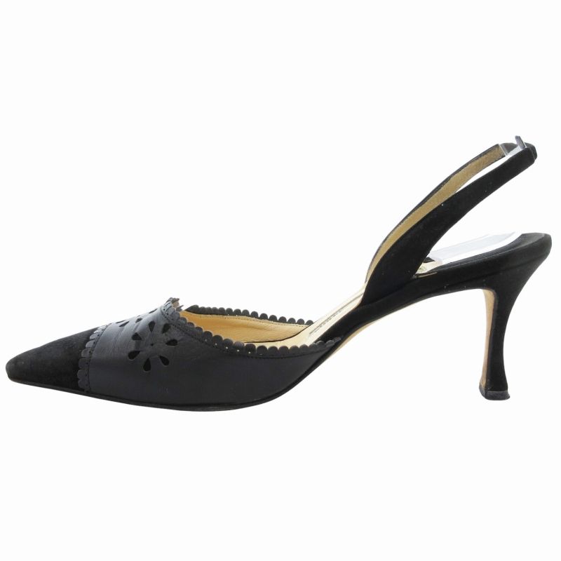 マノロブラニク MANOLO BLAHNIK キャロリン パンプス 35 黒