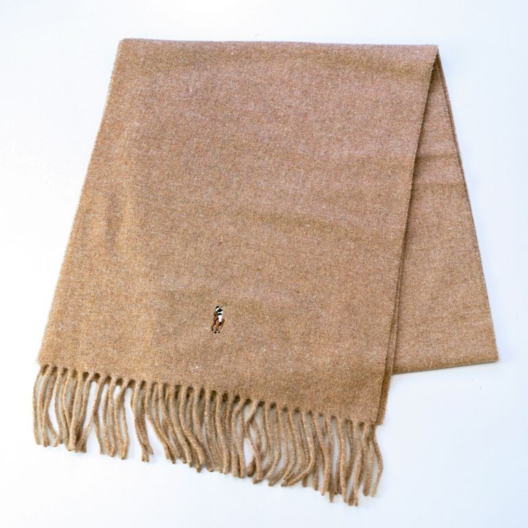 ポロ ラルフローレン POLO RALPH LAUREN マフラー 男女兼用 PC1047-231 ブラウン