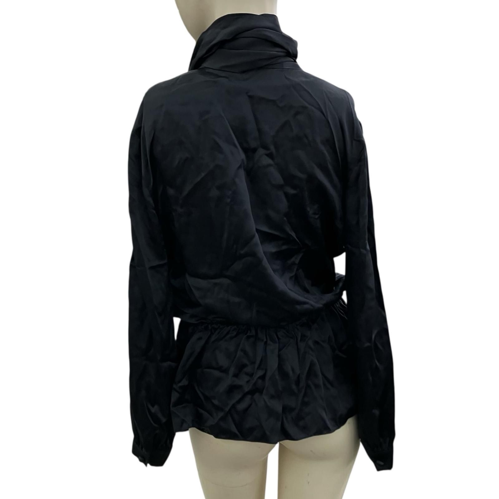 186005 BALENCIAGA バレンシアガ ボウタイブラウス 34 ブラック シルク [0000000000485] 186005 BALENCIAGA バレンシアガ ボウタイブラウス 34 ブラック シルク