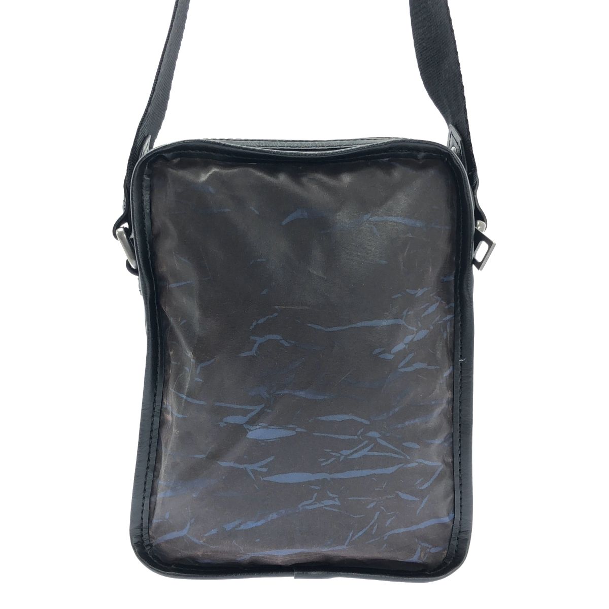 美品】 DIESEL / ディーゼル | レザー ナイロン ロゴ ショルダーバッグ 