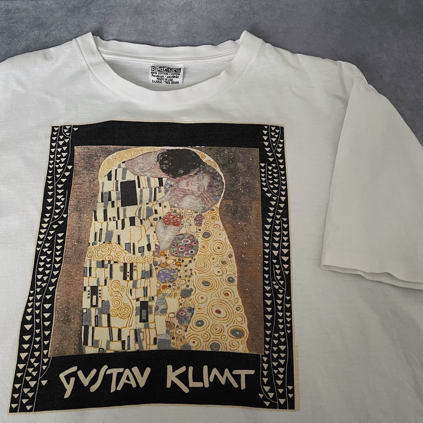 90s Tシャツ クリムト Klimt 接吻 アート ビンテージ tシャツ