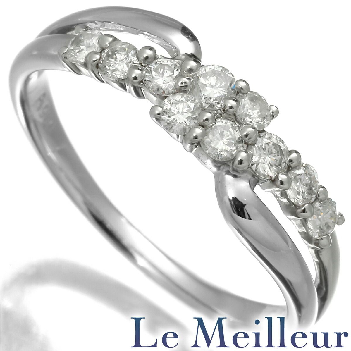 リング 指輪 ダイヤモンド 0.3ct Pt900 12号 中古 プレラブド 返品OK  