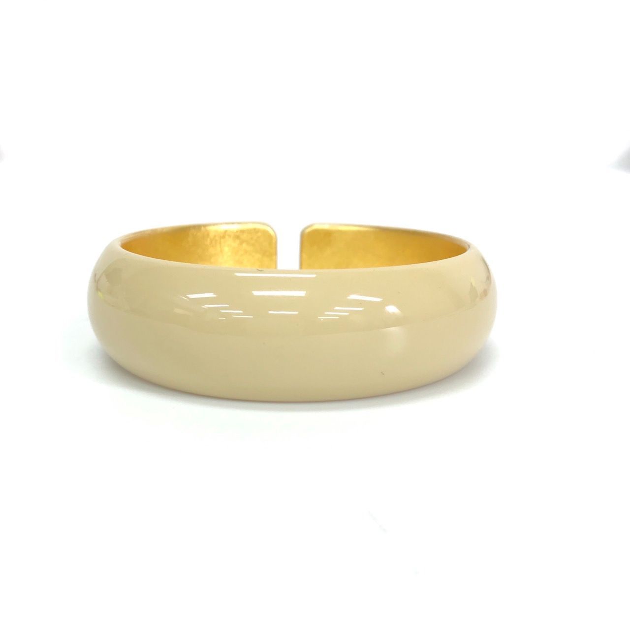 SALE】坂本これくしょん バングル 金箔 象牙色 漆 栃の木 sakamoto rie 