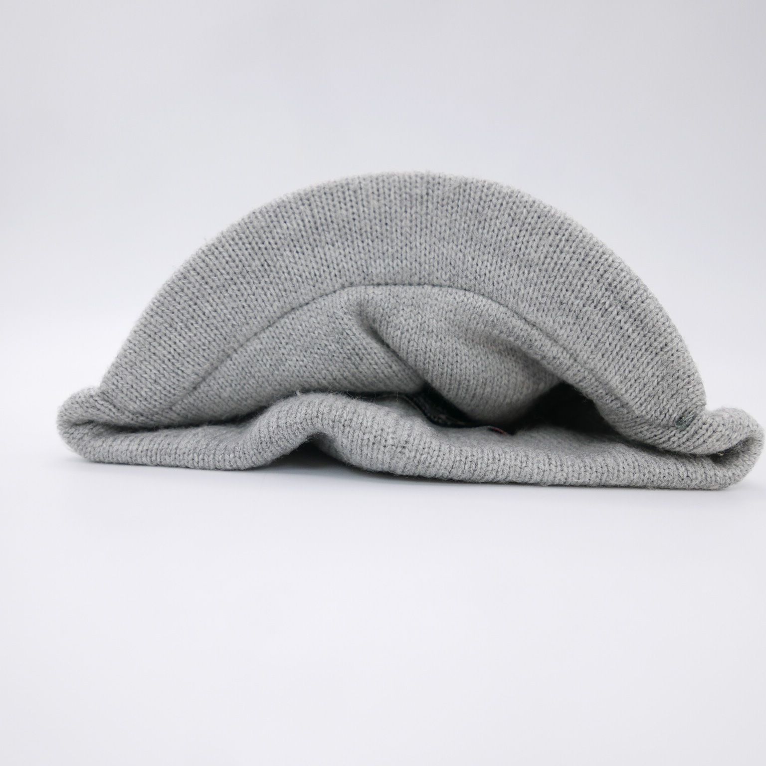 RECON リーコン ツバ付き ニットキャップ RECON リーコン ツバ付き 赤ライン ニットキャップ 帽子 ニット帽 GRAY