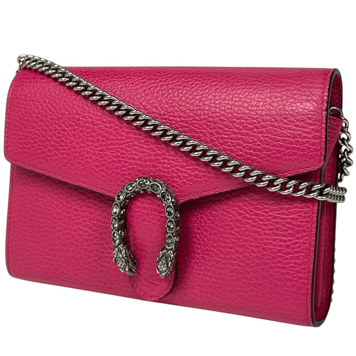 限定★GUCCI バンブー×クロコ 2WAY チェーンショルダー バッグ ピンク GUCCI - 限定☆GUCCI バンブー×クロコ 2WAY チェーンショルダー