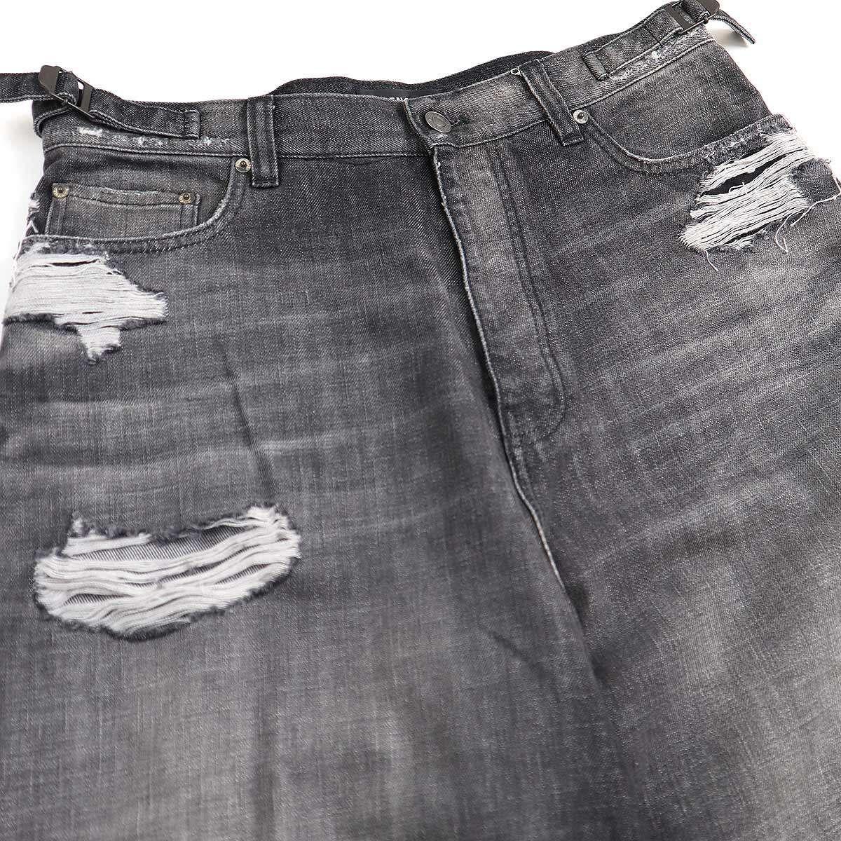 BALENCIAGA バレンシアガ 21AW Destroyed Baggy Jeans デストロイ