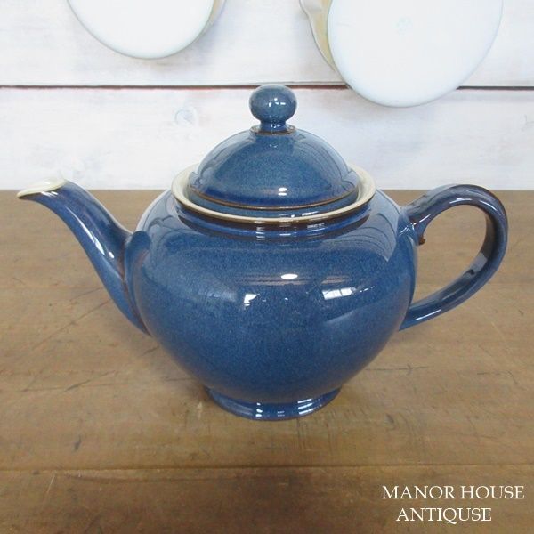 イギリス製 DENBY デンビー インペリアルブルーシリーズ ティーポット