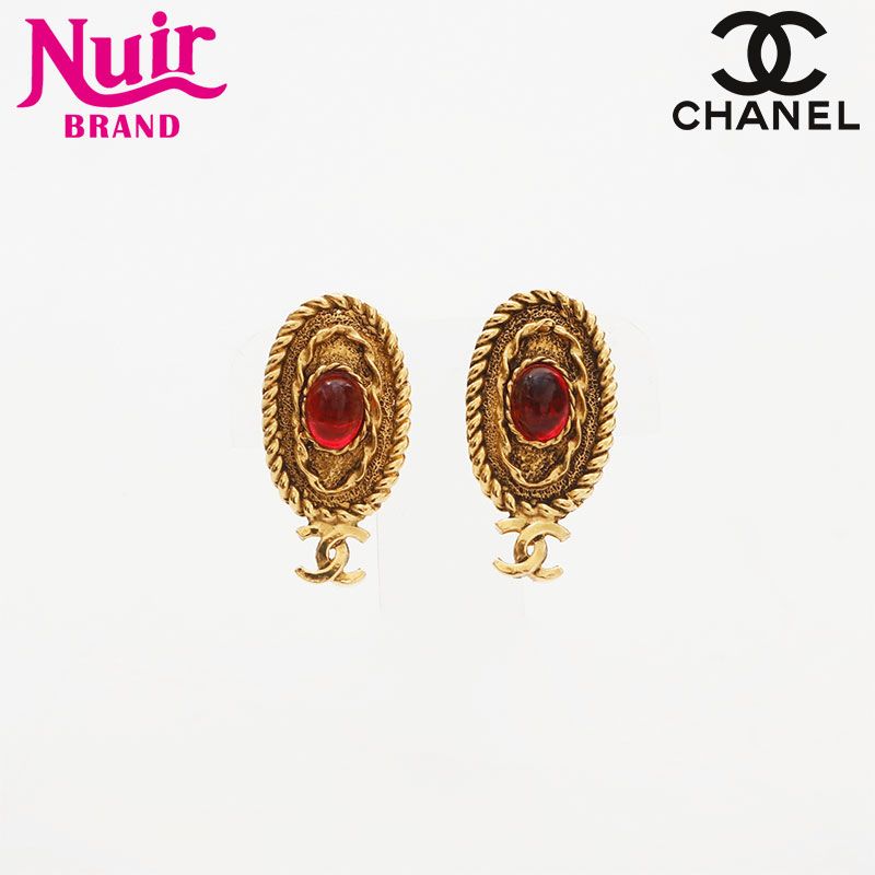 CHANEL シャネル イヤリング 1971-1980s ココマーク ラインストーン