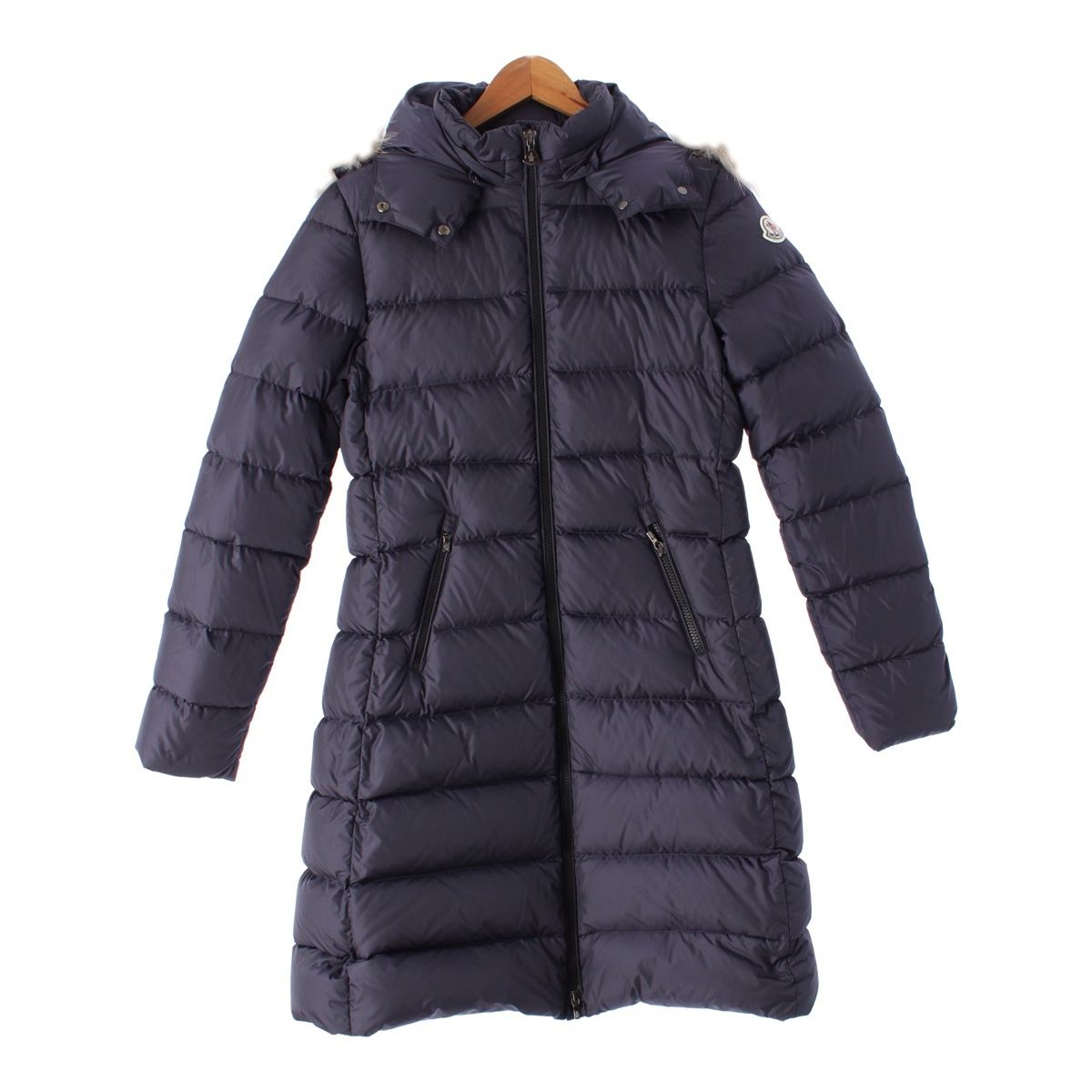 モンクレール 18年 ABELLE ナイロン ファー フード ダウンコート 