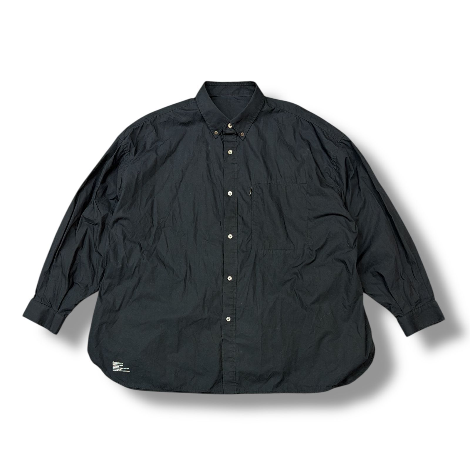 参考上代17600円 Fresh Service UTILITY B.D SHIRT ユーティリティボタンダウンシャツ オーバーサイズ フレッシュサービス F FSW-23-SH_011 573M4
