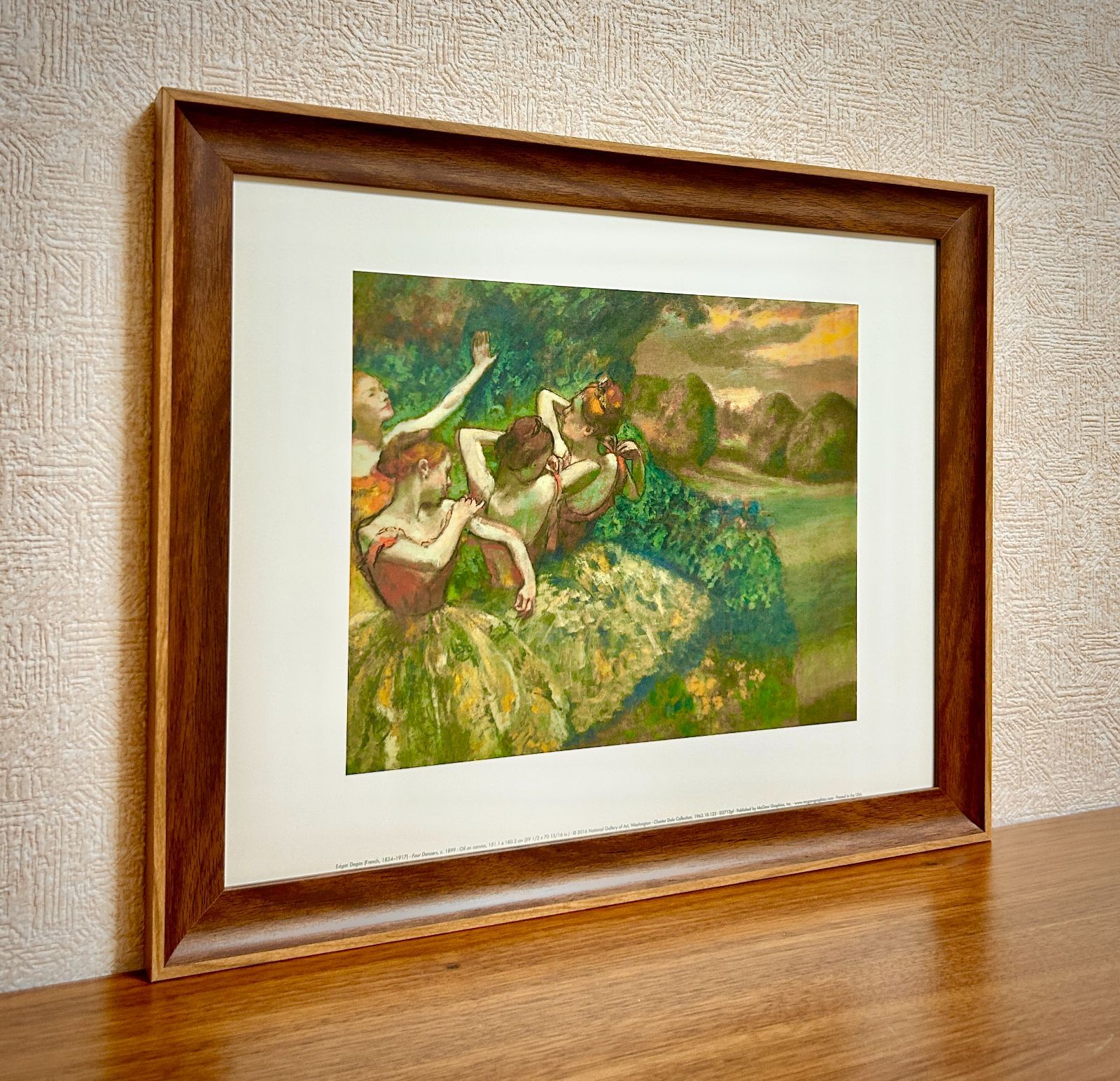 ドガ　バレリーナ油彩額縁 新品☆額縁付アートポスター☆エドガー・ドガ☆Edgar Degas