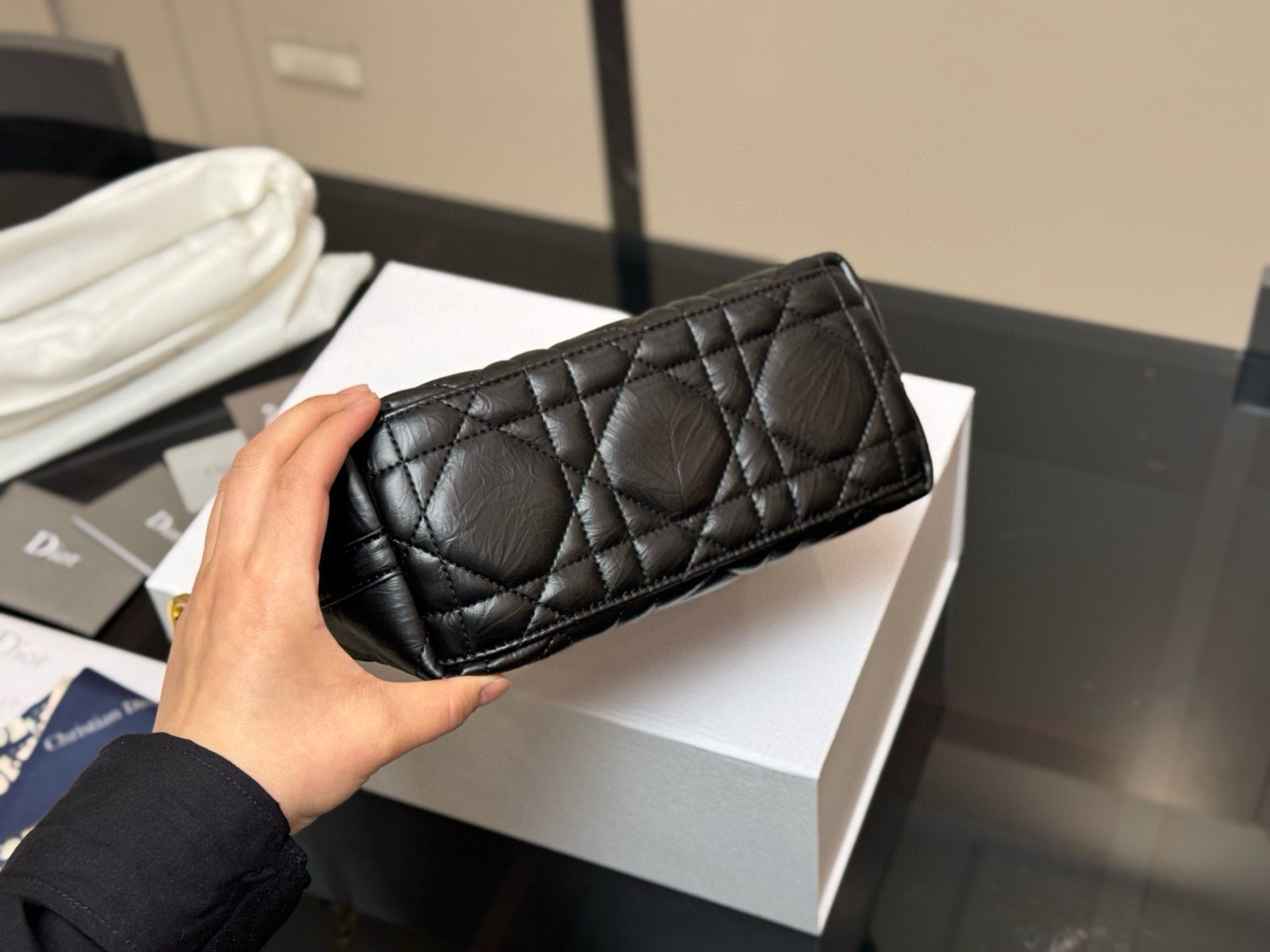 今日特価】DIOR ランチボックスバッグ 22×14cm-MM輸入2 - メルカリ