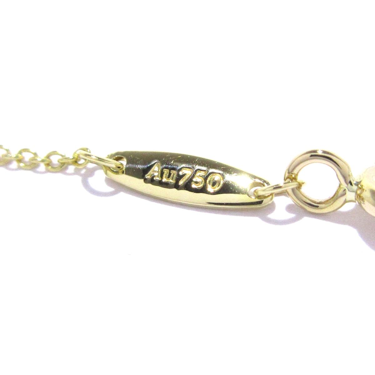 美品【ティファニー】K18YG バイザヤード　ダイヤ　約0.2ct　ネックレス TIFFANY&Co.(ティファニー) ネックレス美品 バイザヤード K18YG
