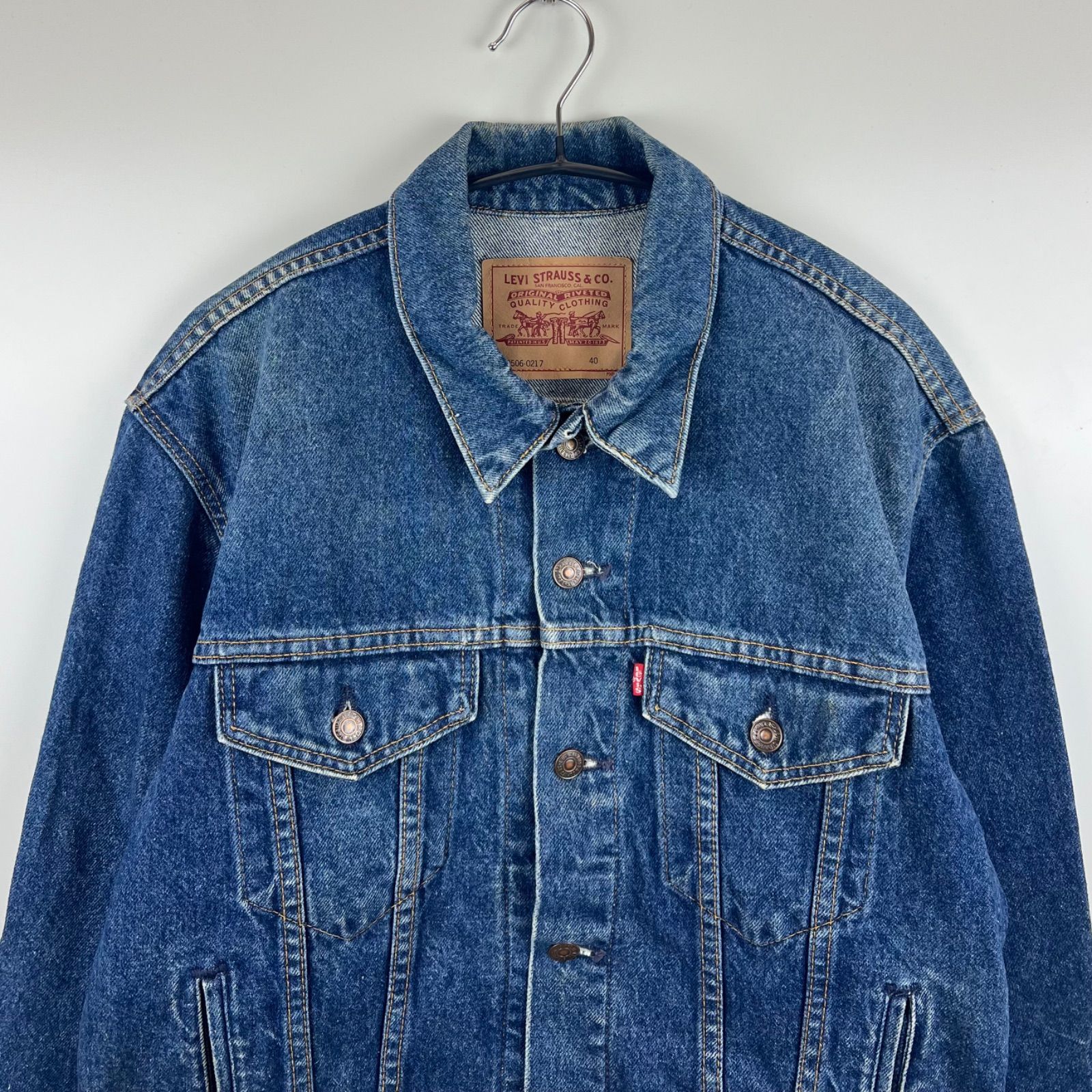 90s Levi's 70506 トラッカージャケット　キャンバス　XL 80s US Levi's リーバイス 70506-0214 デニム トラッカー