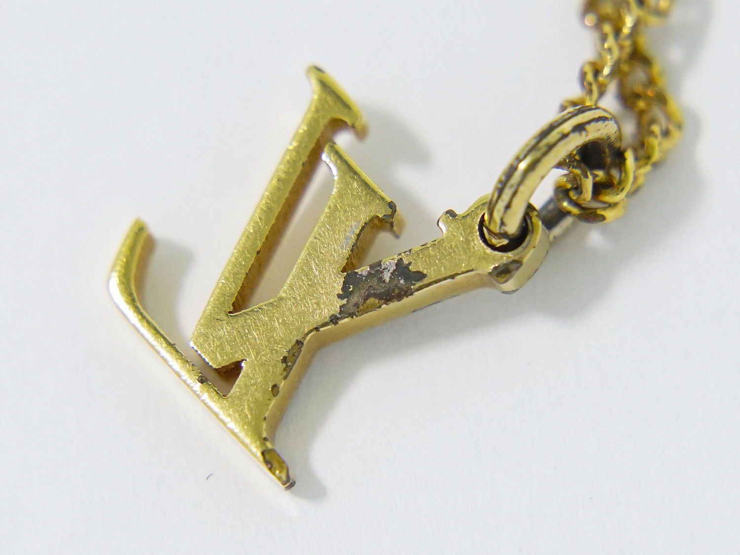 Mi27028 Louis Vuitton M80189 ロゴ ネックレス　GP LOUIS VUITTON ルイヴィトン ネックレス Louis Vuitton