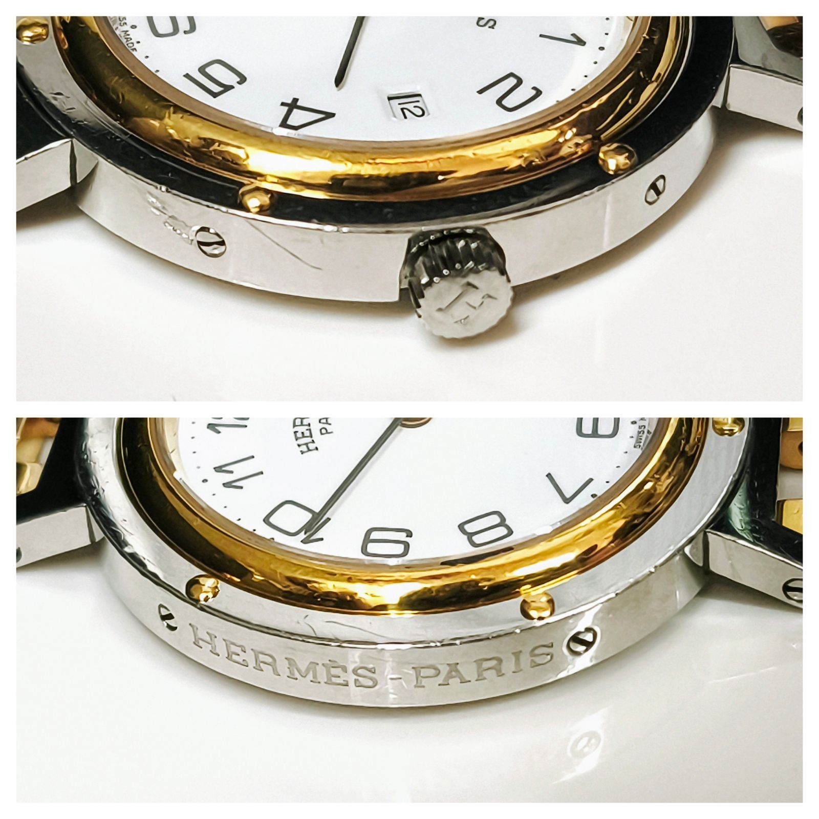 ⭐️レア廃盤クリッパー　HERMESエルメス時計　⭐️ 注意！只今電池切れです。 ⭐️レア廃盤クリッパー HERMESエルメス時計 ⭐️ 注意！只今