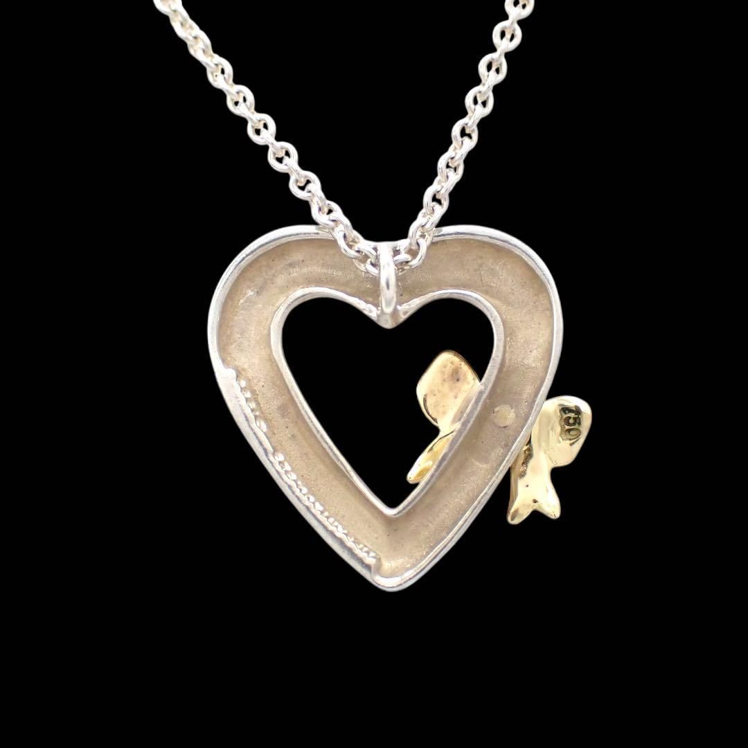 Tiffany & co. ティファニー ハート リボン ネックレス K18 750 925