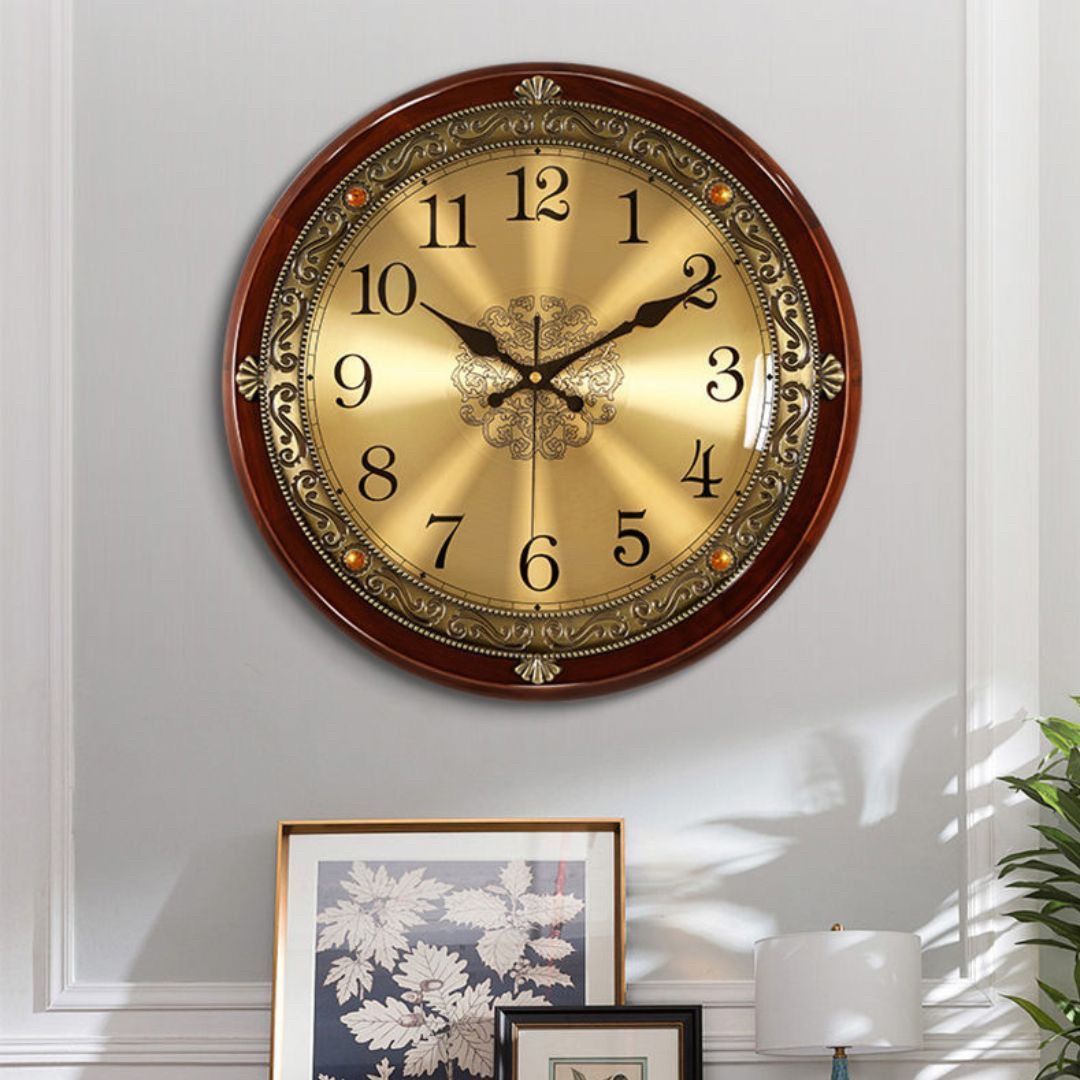 イタリア ビンテージ 掛け時計 木彫り アールデコ ゴールドカラー 稼働品 イタリア ビンテージ 掛け時計 木彫り アールデコ ゴールドカラー 稼働