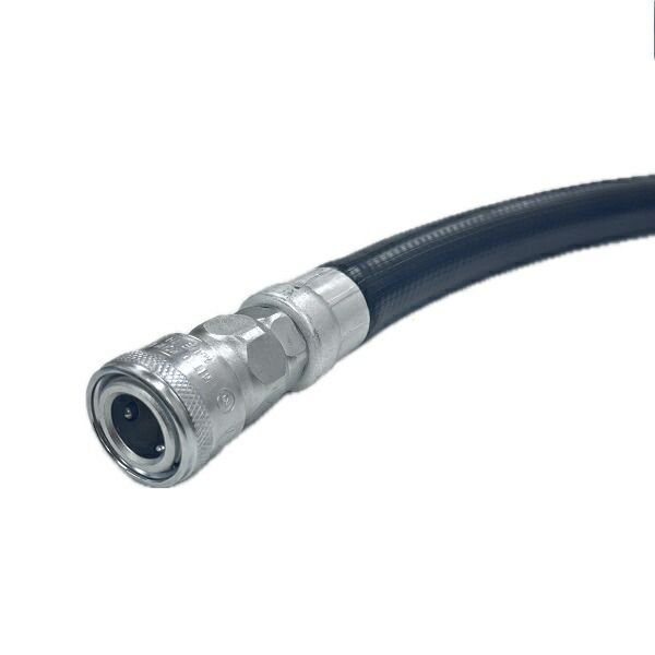 十川産業 エアーホース 内径 13mm×20m カプラー付き スーパーエアホース SA-12 チッパー用 建機用 土木用 工具