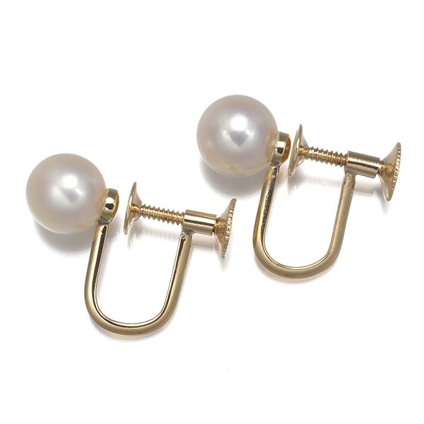 ミキモト イヤリング パール 真珠 7.0mm K14YG #168193 - メルカリ 