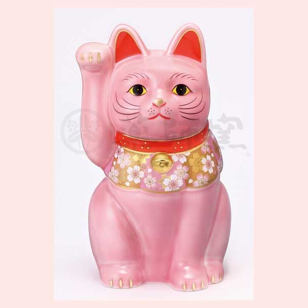 招き猫 陶器製 置物　高さ11.5cm 楽天市場】侍招き猫 武士招き猫 陶器 猫 置物 デスクトップ 店舗