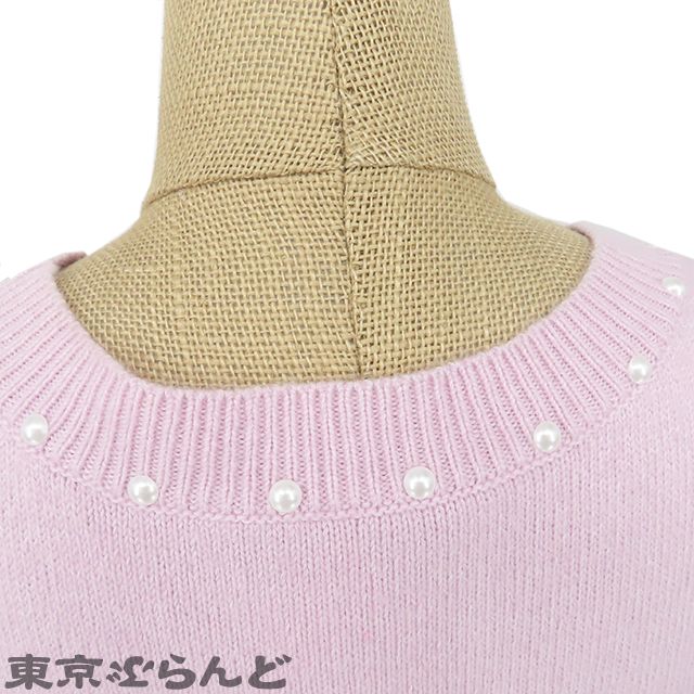 シャネル CHANEL ノースリーブ ニット ワンピース P53637K06956 ピンク 