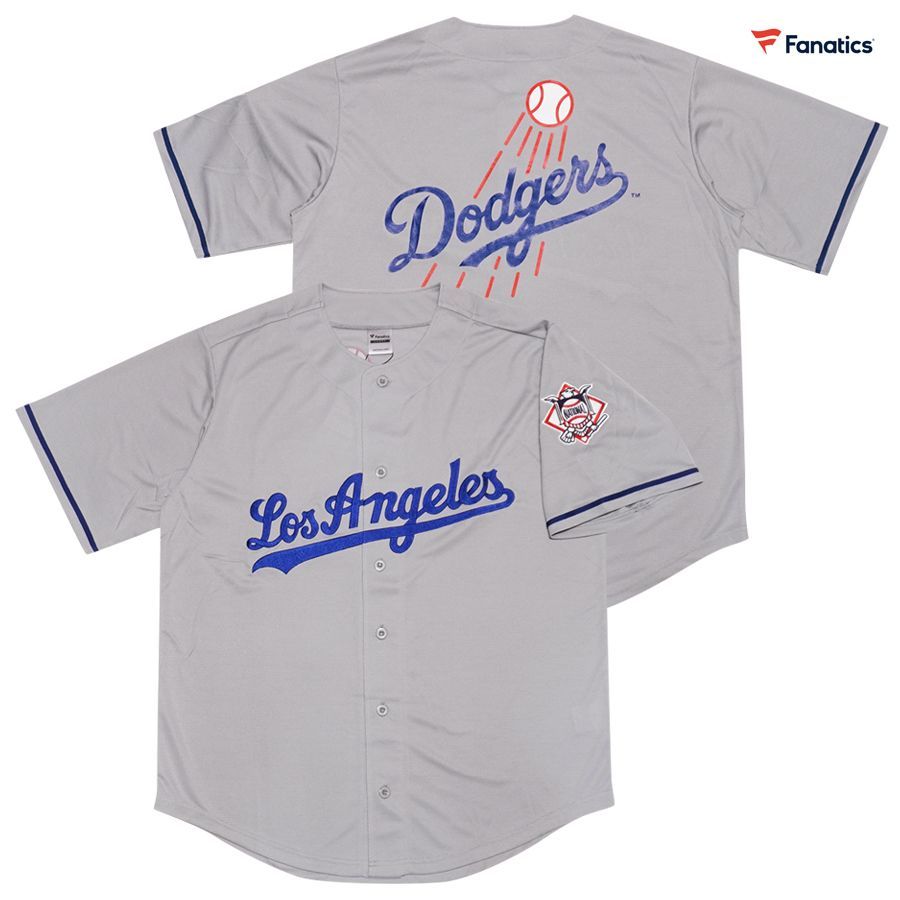 FANATICS LOS ANGELES DODGERS BASEBALL SHIRTS【GRAY