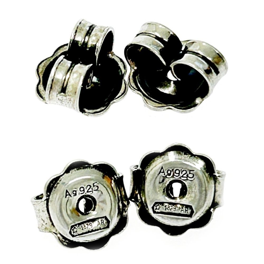 中古】【箱付き】 GUCCI グッチ シルバー ダブルG ツイスト ピアス 3.6