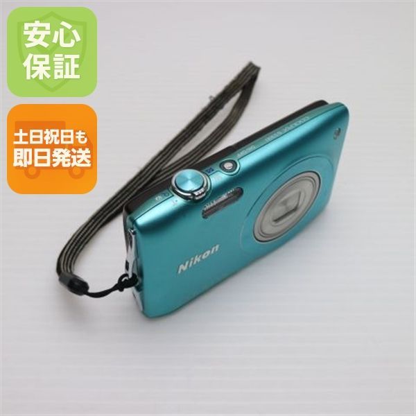 超美品 COOLPIX S3300 ミントグリーン 即日発送 デジカメ Nikon