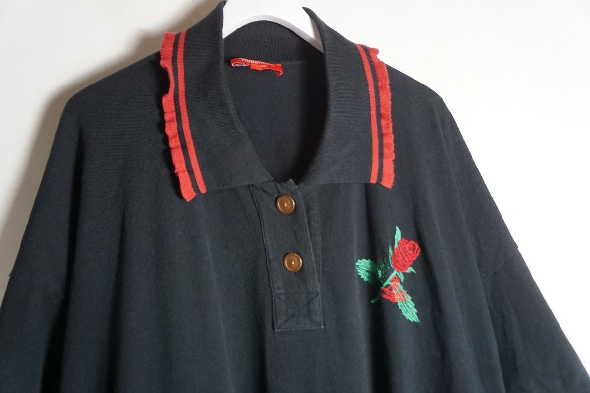 Vivienne Westwood ビッグマンポロ オーバーサイズ オーブ刺繍